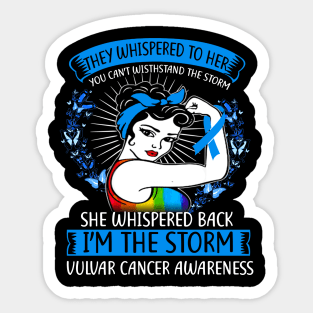 Im The Storm Vulvar Cancer Awareness Sticker